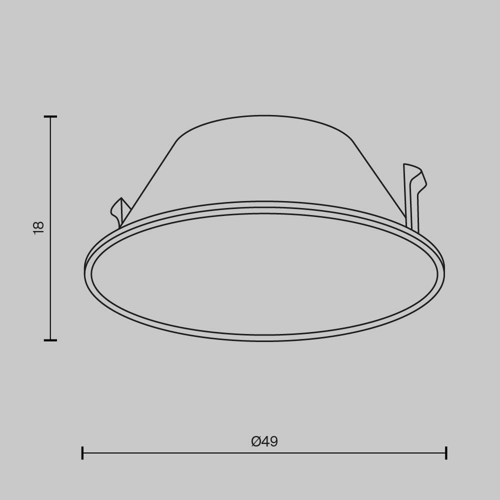 Декоративная рамка-отражатель Maytoni Wise Ring057-7-MG Ring057-7-MG - магазин электротехники Electroshop