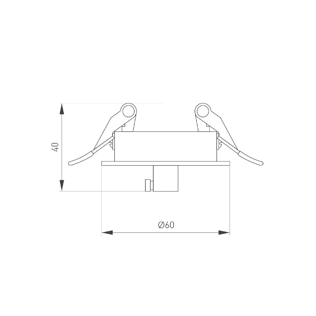 Чаша потолочная встраиваемая Arlight SPX-CANOPY-R60-C6.5 (BK) 046019 046019 - магазин электротехники Electroshop