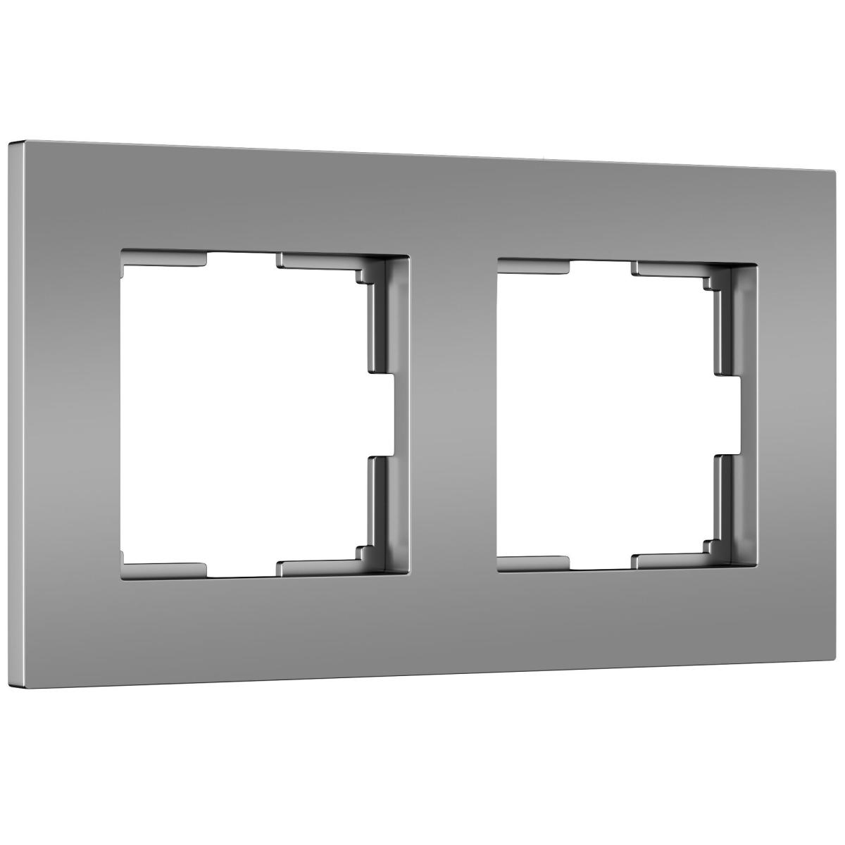 Рамка на 2 поста Werkel Slab 4690389193415 W0022965 a062813 4690389193415 - магазин электротехники Electroshop