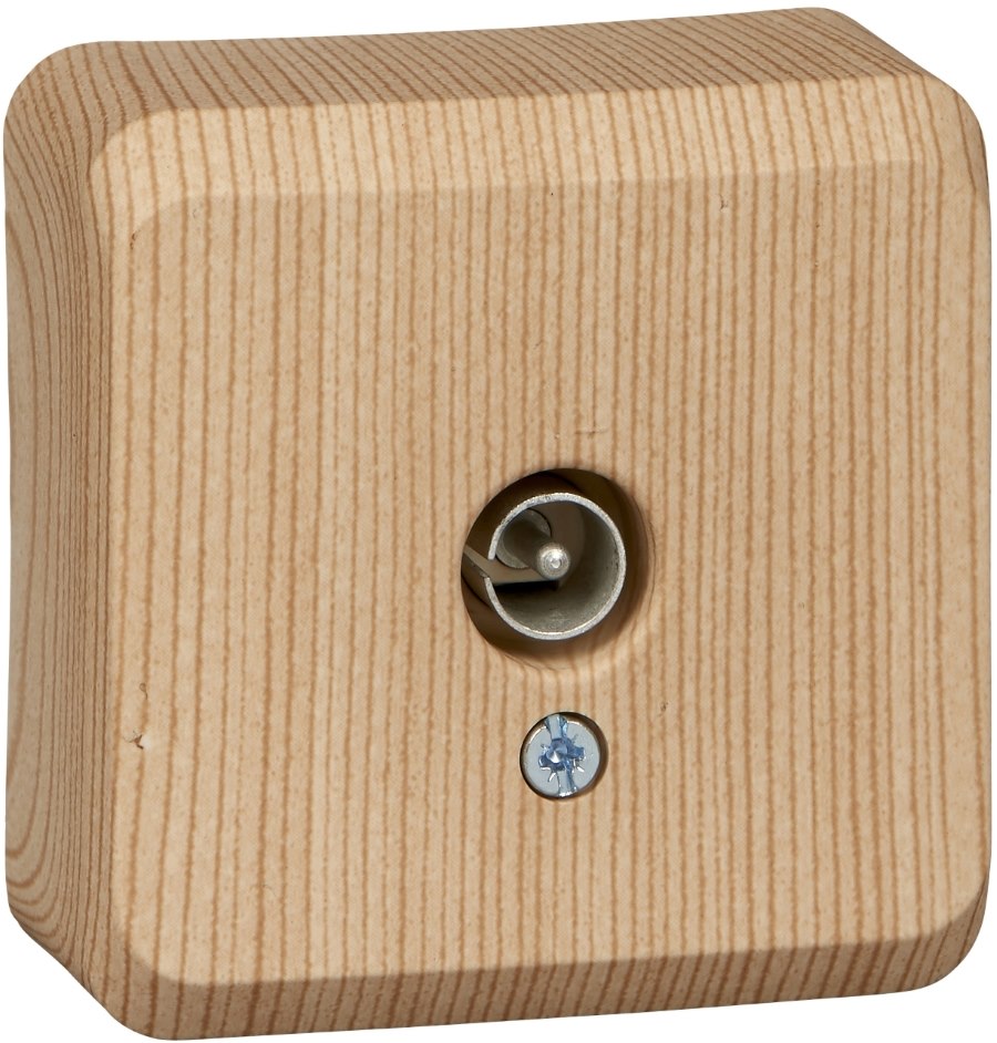 Розетка TV 0.7 ДБ Systeme  Electric Этюд сосна TVA-002D TVA-002D - магазин электротехники Electroshop