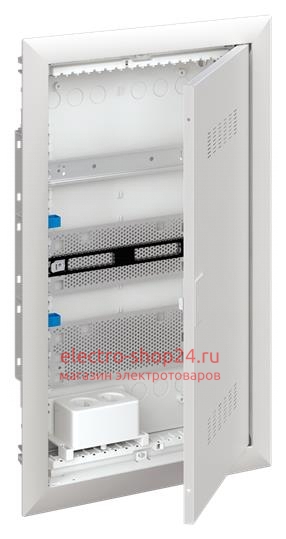 UK630MVB Шкаф мультимедиа (без розетки) с дверью с вентиляционными отверстиями в 3 ряда и с DIN-рейкой ABB 2CPX031455R9999 2CPX031455R9999 - магазин электротехники Electroshop