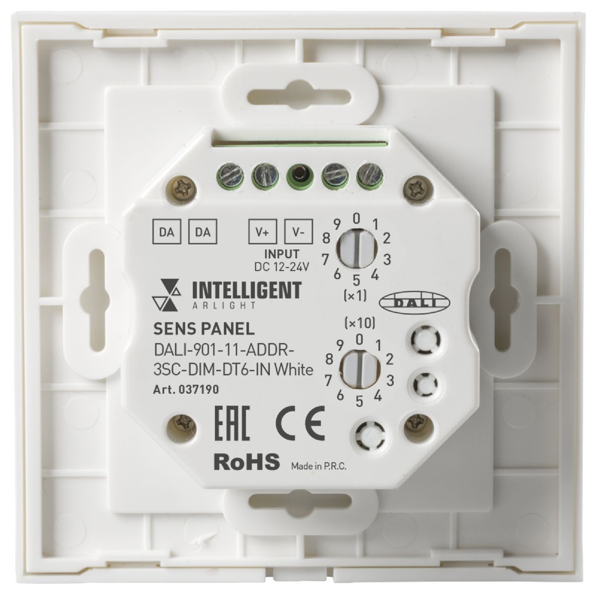 Сенсорная панель Arlight DALI-901-11-ADDR-3SC-DIM-DT6-IN White BUS 037190 037190 - магазин электротехники Electroshop