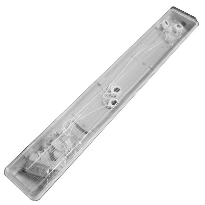 Светильник Foton FL-LED LSP-BOX-2x1200 61x107x1260мм под светодиодную лампу T8 G13 IP65 617583 617583 - магазин электротехники Electroshop