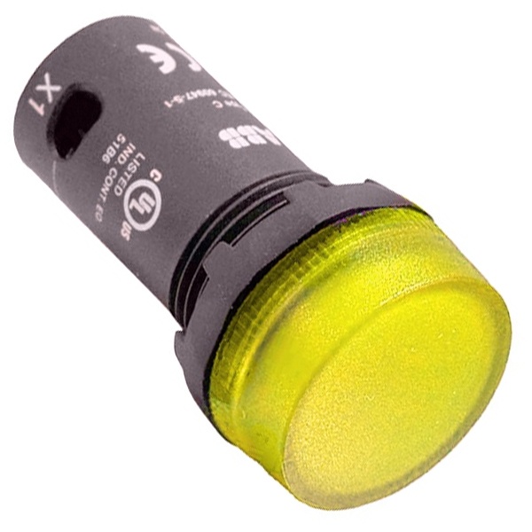 Лампа ABB CL2-502Y d22мм желтая со встроенным светодиодом 24В AC/DC 1SFA619403R5023 1SFA619403R5023 - магазин электротехники Electroshop