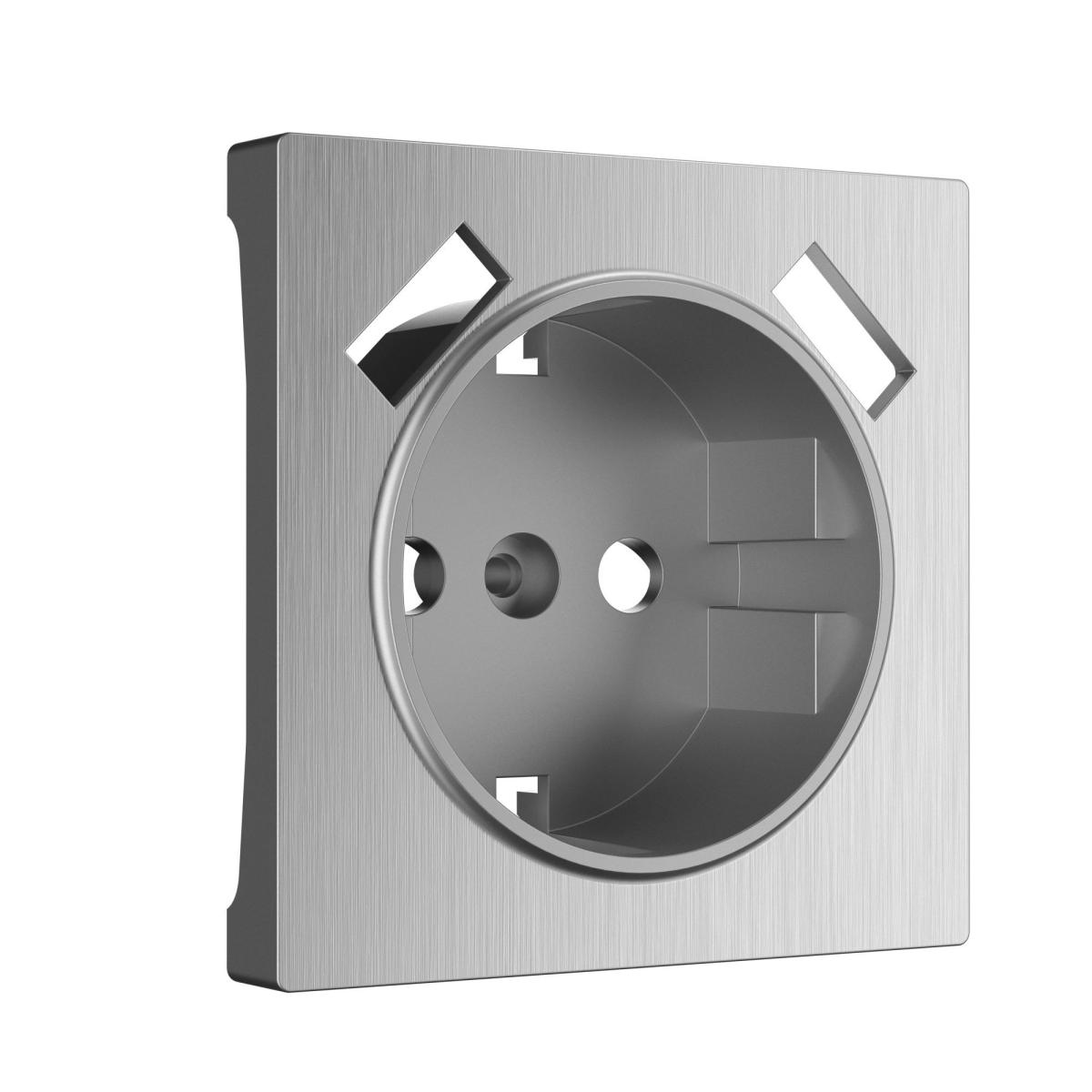 Накладка для розетки USB Werkel cеребряный рифленый W1179509 4690389159848 4690389159848 - магазин электротехники Electroshop