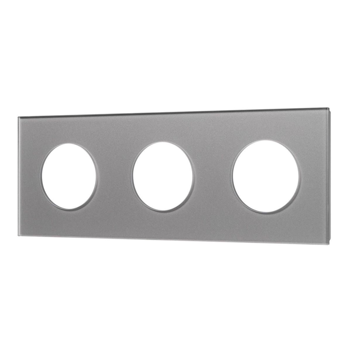 Рамка стеклянная на 3 поста Arlight FRM-GLARE-GC-3-GR 043840 043840 - магазин электротехники Electroshop