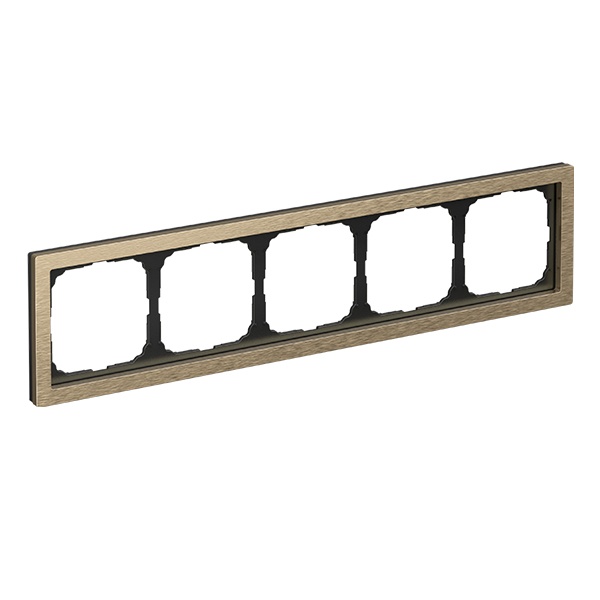 Рамка Systeme Electric ArtGallery Pure 5 постов металл латунь GAL312205 GAL312205 - магазин электротехники Electroshop