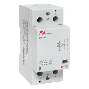 Контактор модульный EKF Averes КМ 40А 2NO 230В AC 2 модуля km-av-2-40-20-230V km-av-2-40-20-230V - магазин электротехники Electroshop