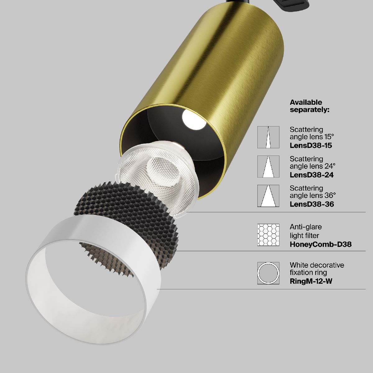 Спот Maytoni Focus Led C055CL-L12W4K-W-BS C055CL-L12W4K-W-BS - магазин электротехники Electroshop