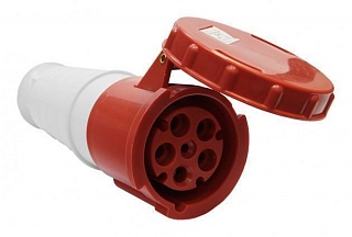 Розетка 235 переносная 3Р+PE+N 63А 380B IP54 Розетка 235 - магазин электротехники Electroshop