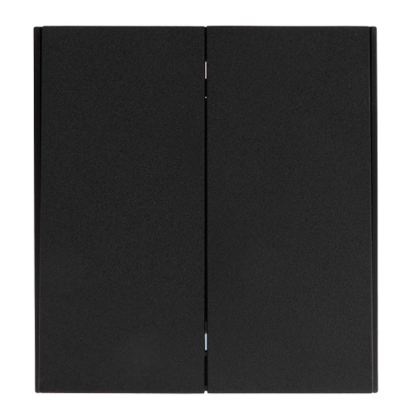 Выключатель двухклавишный Kranz Miele Strong 10А с рамкой антрацит KR-78-0706-5 KR-78-0706-5 - магазин электротехники Electroshop