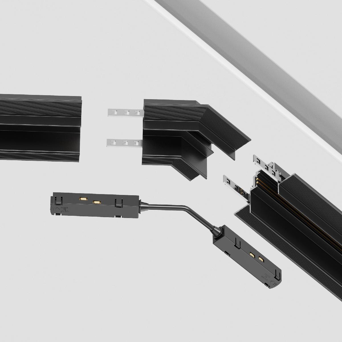 Угол-соединитель для трека Maytoni Technical Accessories for tracks Gravity TRA010CLO-42B TRA010CLO-42B - магазин электротехники Electroshop