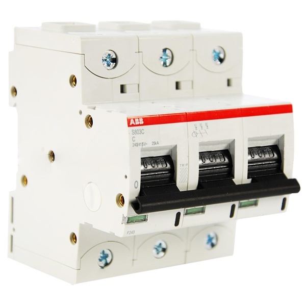 S803C C63 Автоматический выключатель 3-полюсный 63А 25кА (хар-ка C) ABB 2CCS883001R0634  2CCS883001R0634  - магазин электротехники Electroshop