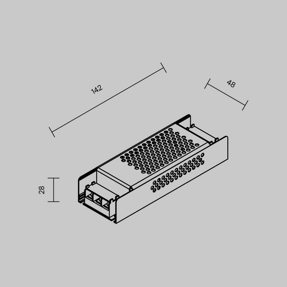 Блок питания Maytoni PSL012 60Вт DC24В IP20 821001 821001 - магазин электротехники Electroshop