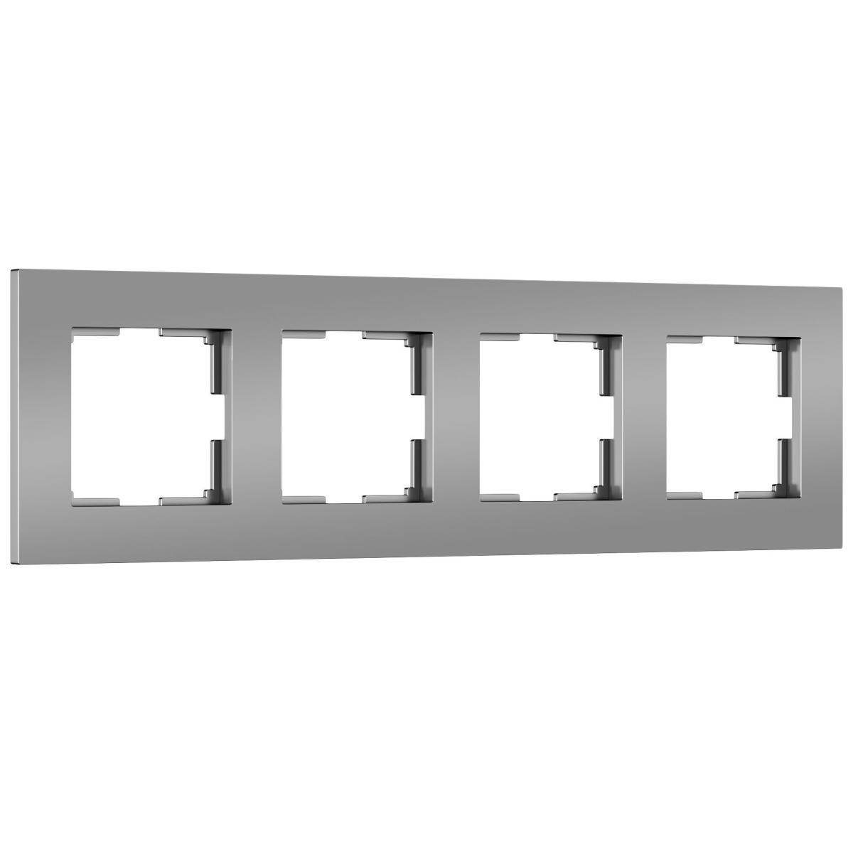 Рамка на 4 поста Werkel Slab 4690389193545 W0042965 a062817 4690389193545 - магазин электротехники Electroshop