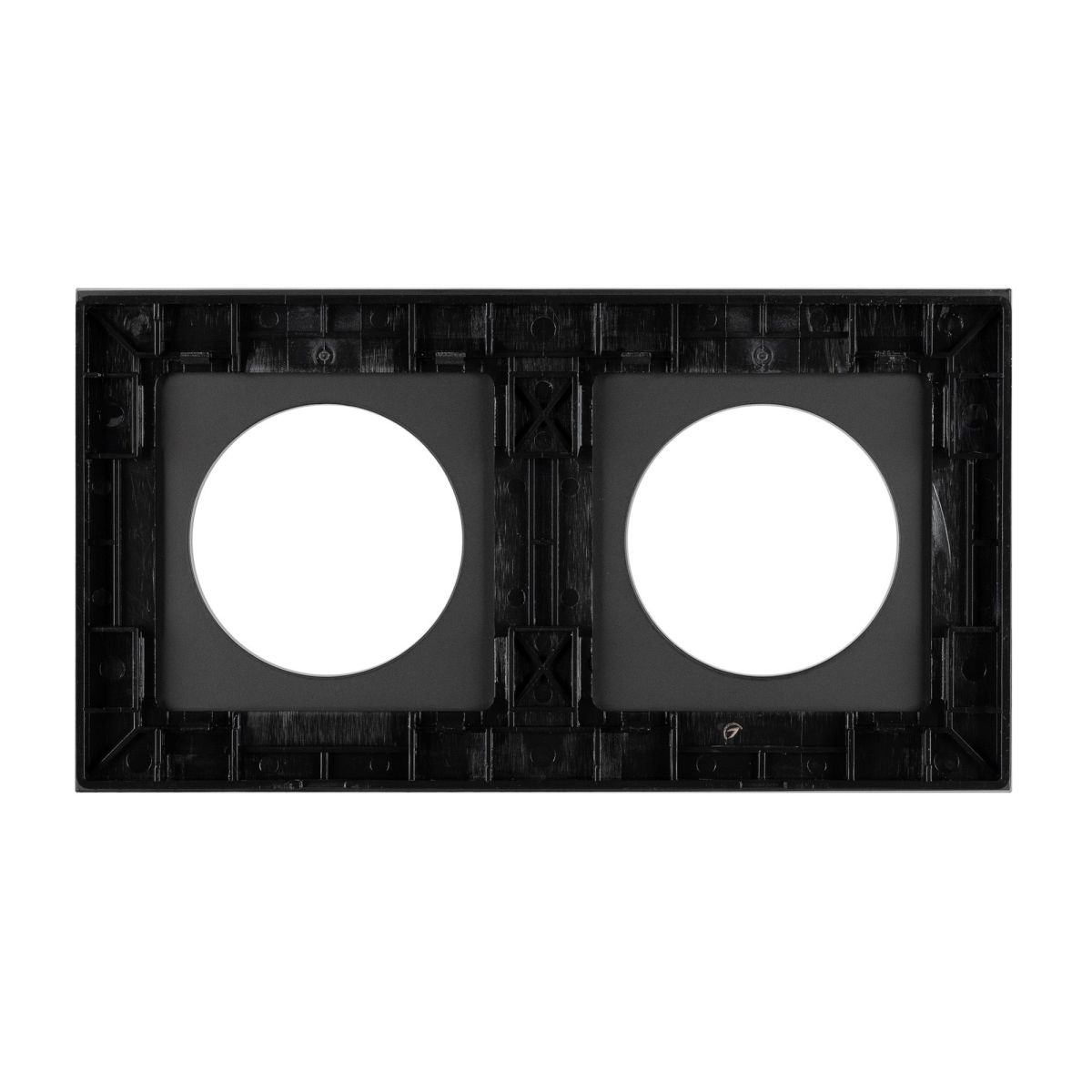 Рамка стеклянная на 2 поста Arlight FRM-GLARE-GC-2-BK 043836 043836 - магазин электротехники Electroshop