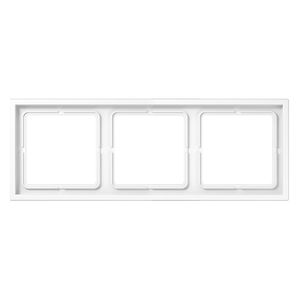 Рамка 3-ая Jung LS-ZERO Белый LSZ983BFWW LSZ983BFWW - магазин электротехники Electroshop