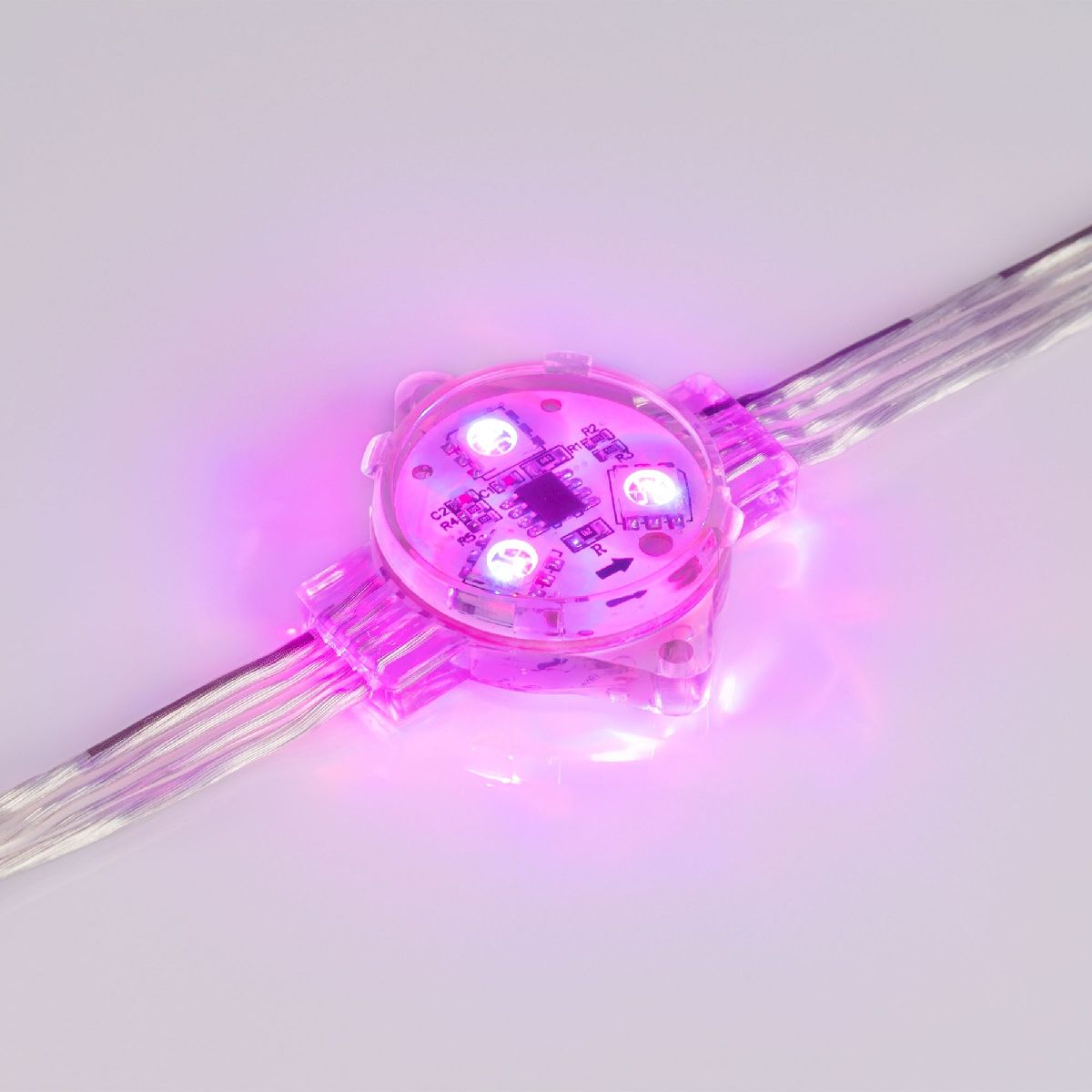 Модуль управляемый Arlight VISOR-SPI-5060-3-12V RGB 120deg (D30x16mm, 0.75W, IP68) 029377 029377 - магазин электротехники Electroshop
