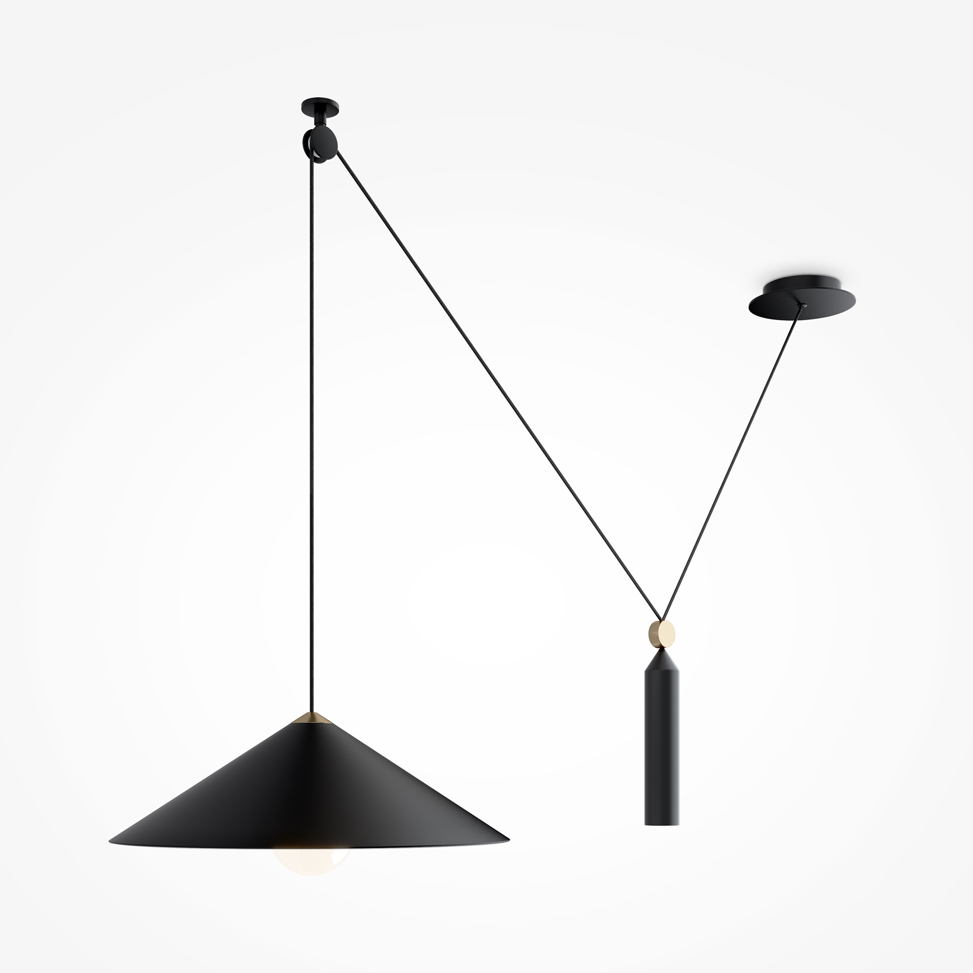 Подвесной светильник Maytoni Technical Peso P080PL-01B P080PL-01B - магазин электротехники Electroshop