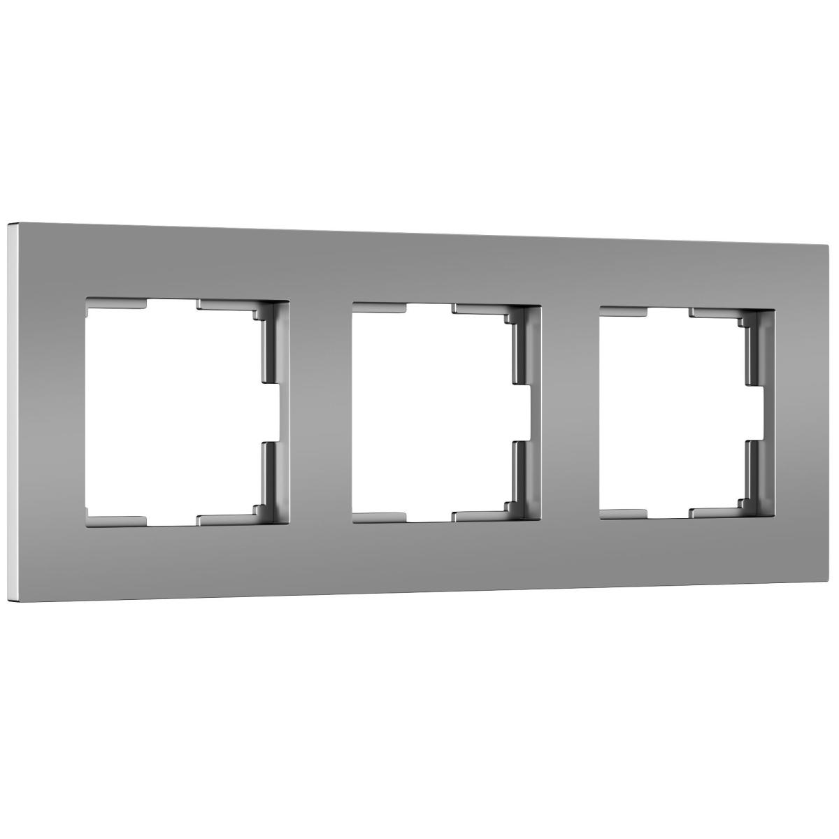 Рамка на 3 поста Werkel Slab 4690389193460 W0032965 a062815 4690389193460 - магазин электротехники Electroshop