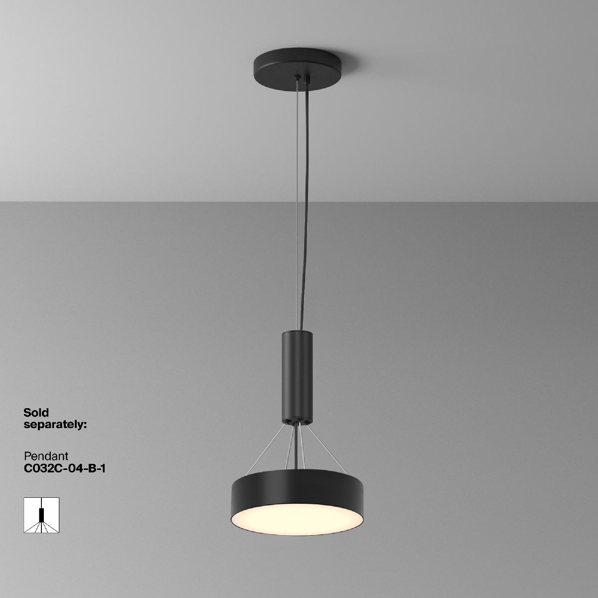 Накладной светильник Maytoni Zon C032CL-24W3K-RD-B C032CL-24W3K-RD-B - магазин электротехники Electroshop