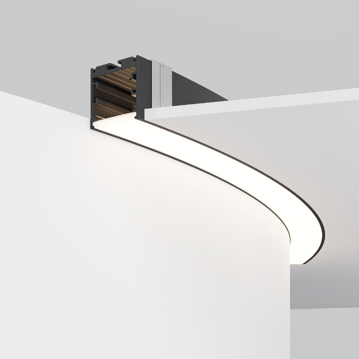 Радиусный профиль Maytoni Led strip ALM-3535R-B-D-45°-1.5M ALM-3535R-B-D-45°-1.5M - магазин электротехники Electroshop