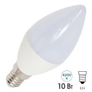 Лампа светодиодная свеча FL-LED C37 10W 4200К 220V E14 1000LM Foton Lighting 615626 615626 - магазин электротехники Electroshop