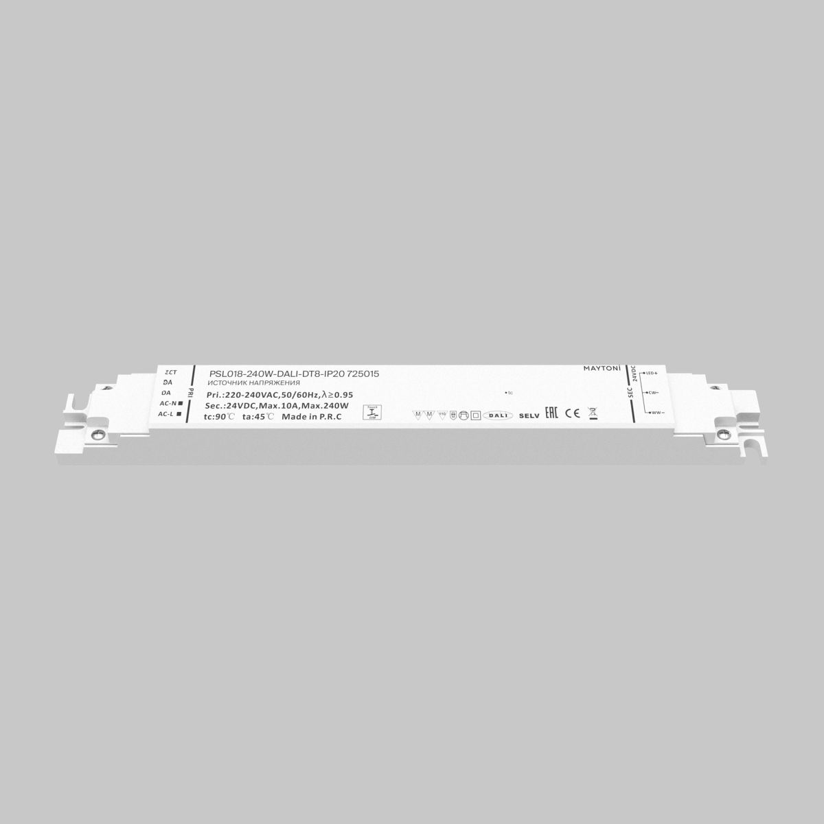 Источник напряжения Maytoni Dali 240Вт DC24В IP20 725015 725015 - магазин электротехники Electroshop