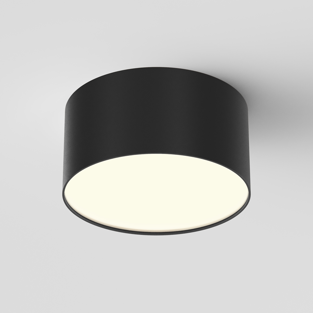 Потолочный светодиодный светильник Maytoni Technical Ceiling & Wall Zon C032CL-12W3K-RD-B C032CL-12W3K-RD-B - магазин электротехники Electroshop