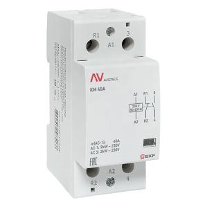 Контактор модульный EKF Averes КМ 40А 1NO+1NC 230В AC 2 модуля km-av-2-40-11-230V km-av-2-40-11-230V - магазин электротехники Electroshop