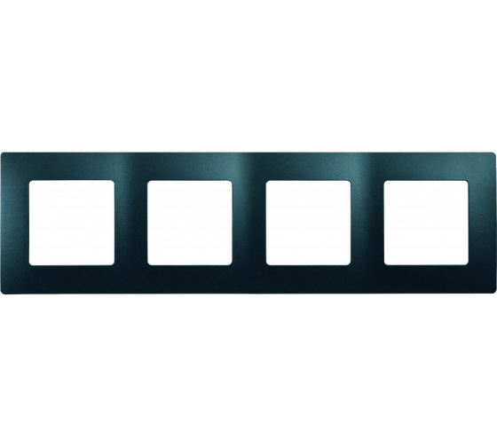 Рамка Legrand Etika 4 поста антрацит 672584 672584 - магазин электротехники Electroshop