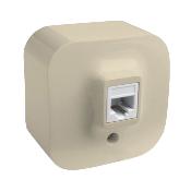 Розетка компьютерная Legrand Quteo RJ45 кат.5e UTP слоновая кость 782254 782254 - магазин электротехники Electroshop