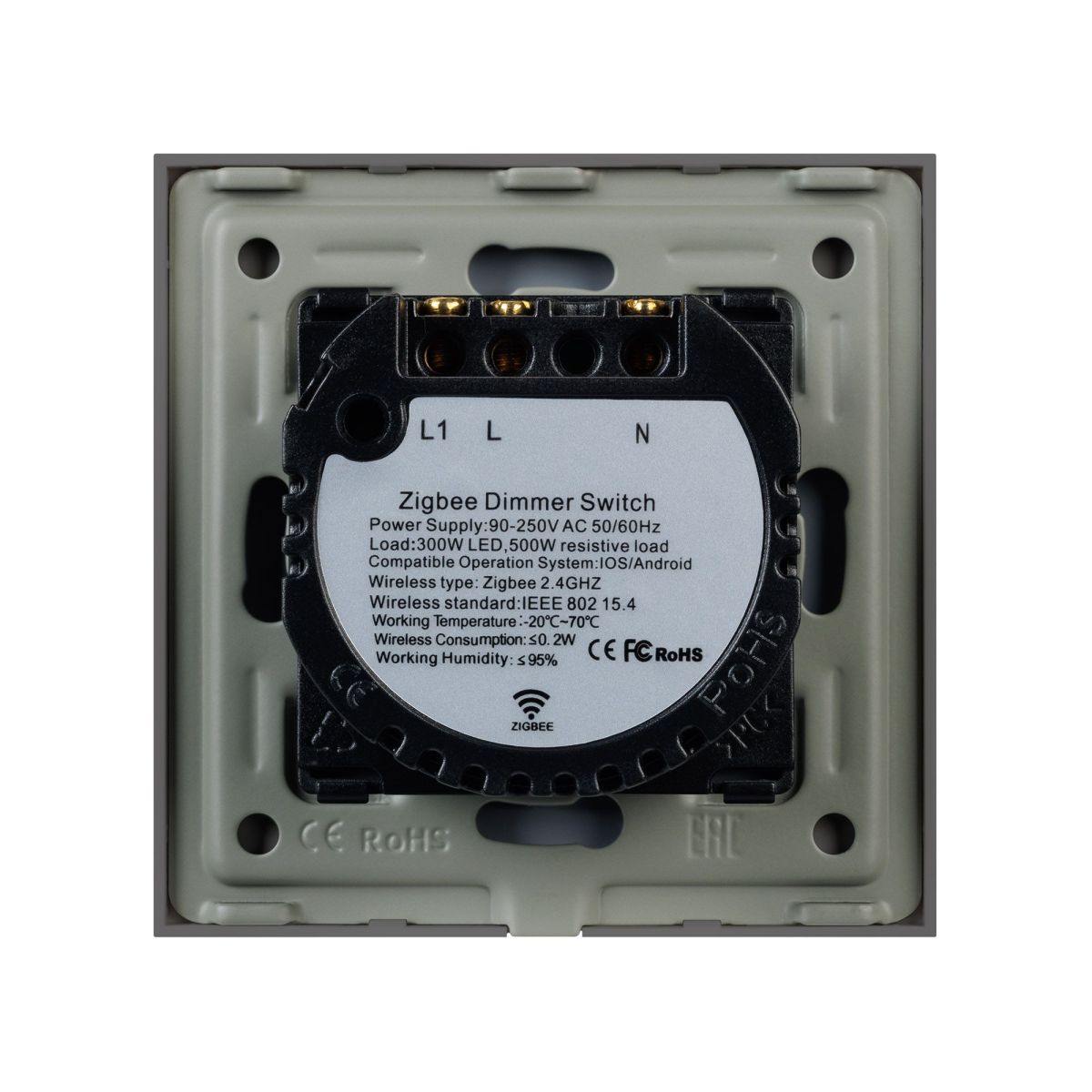 Светорегулятор сенсорный с Zigbee управлением Arlight SWT-OMALI-SD3-ZB-GR (250V, 500W) 050063 050063 - магазин электротехники Electroshop