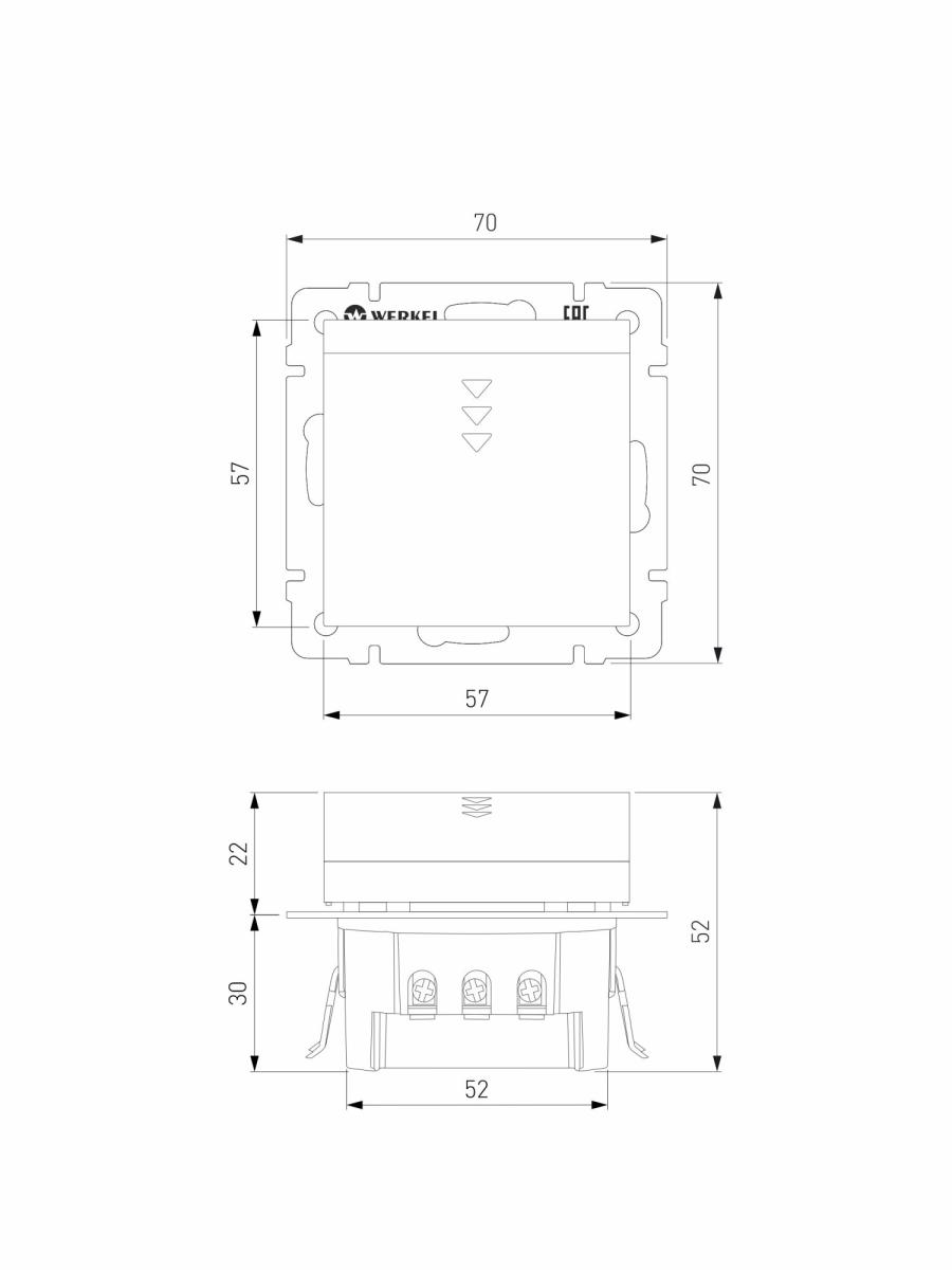 Электронный карточный выключатель Werkel 4690389155291 W1153101 a051130 4690389155291 - магазин электротехники Electroshop