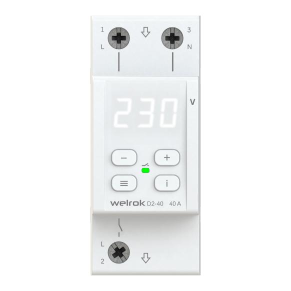 Реле напряжения Welrok D2-40 4660251140021 4660251140021 - магазин электротехники Electroshop