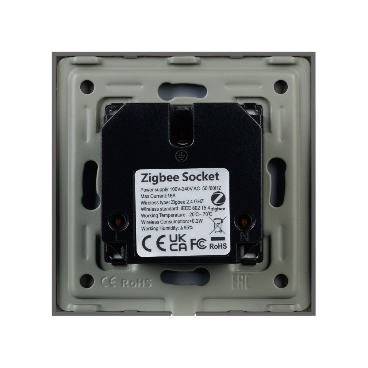 Розетка электрическая с Zigbee управлением Arlight SCT-OMALI-EUZB1-PL-GR (240V, 16A, Zigbee) 050101 050101 - магазин электротехники Electroshop