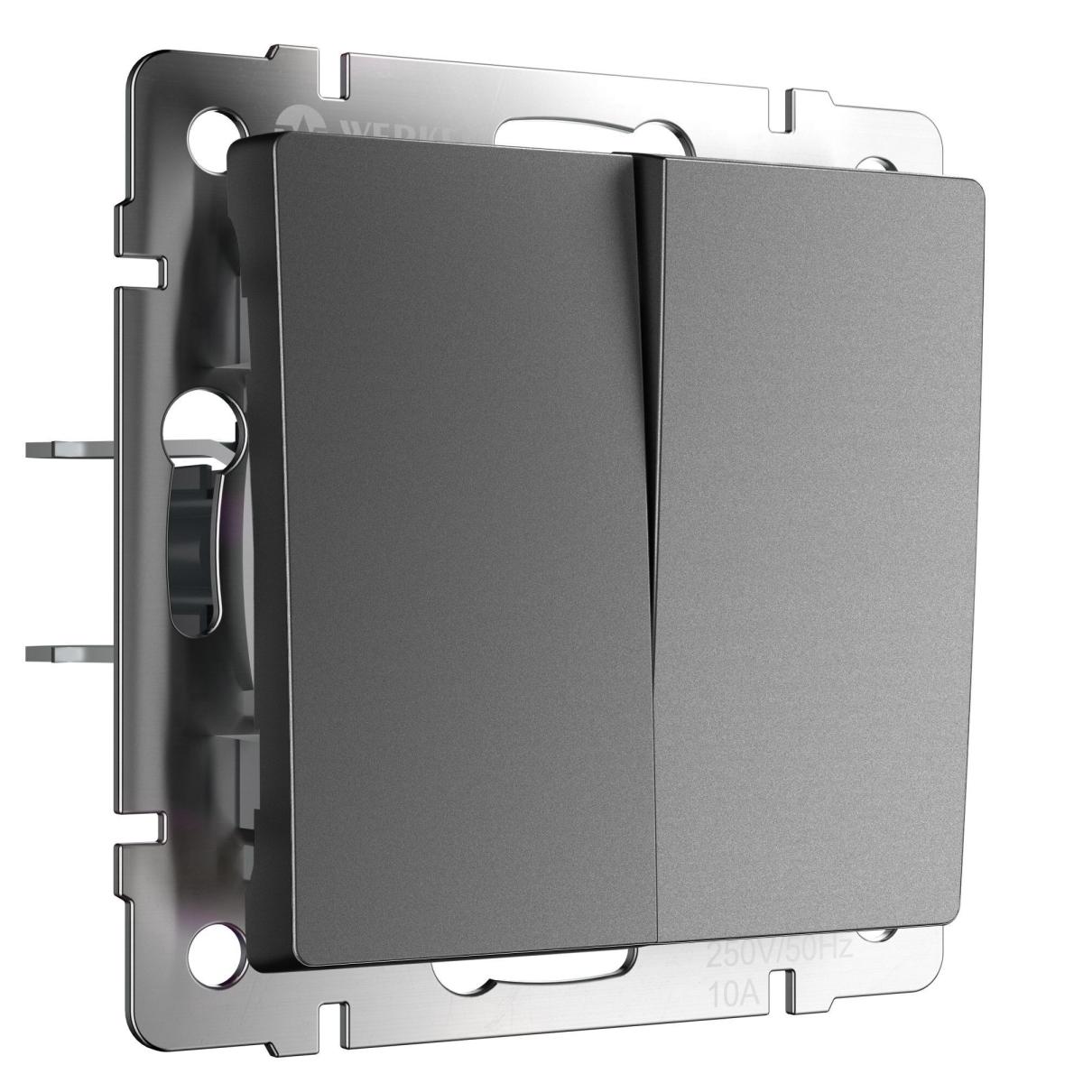 Выключатель двухклавишный Werkel W1120064 4690389194351 a063098 4690389194351 - магазин электротехники Electroshop