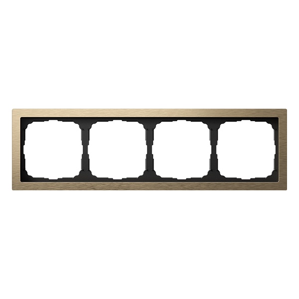 Рамка Systeme Electric ArtGallery Pure 4 поста металл латунь GAL312204 GAL312204 - магазин электротехники Electroshop