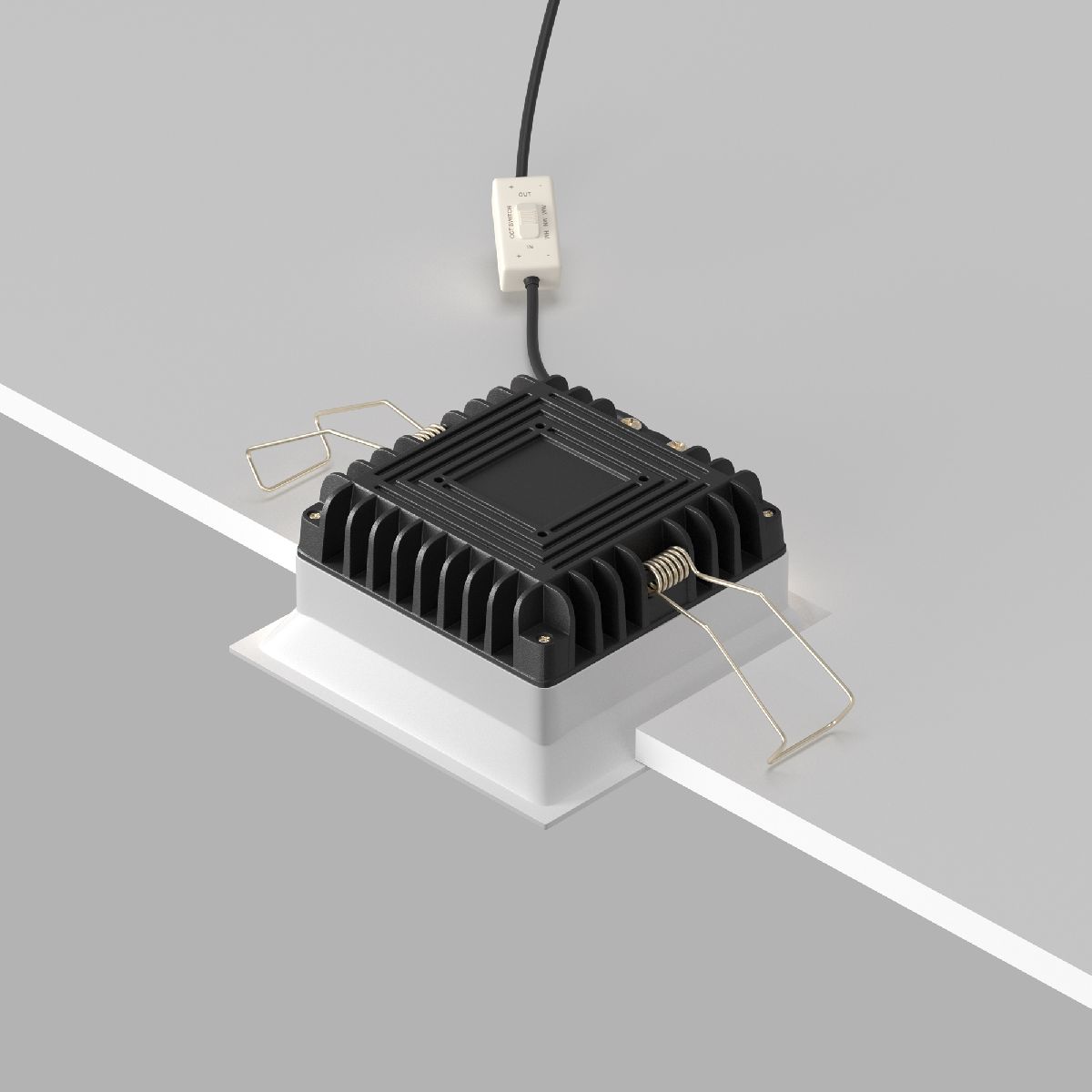Встраиваемый светодиодный светильник Maytoni Technical Downlight Okno DL056-12W3-4-6K-W DL056-12W3-4-6K-W - магазин электротехники Electroshop