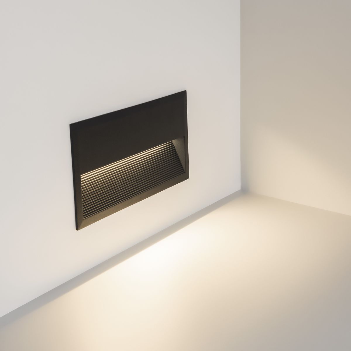 Светильник для ступеней Arlight LTD-RIBONIK-S271x136-10W Day4000 (Черный, 50 deg, 230V) (IP65 Металл) 056720 056720 - магазин электротехники Electroshop