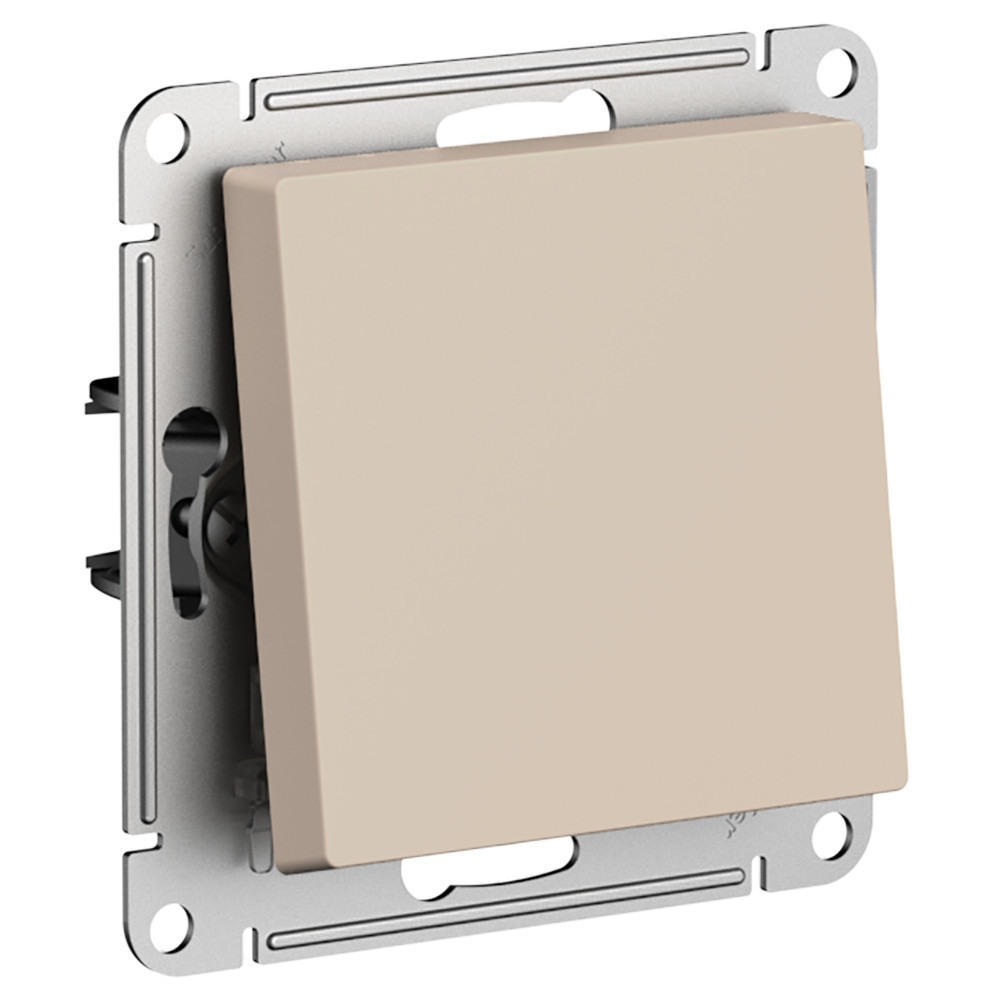 Одноклавишный переключатель 10А AtlasDesign песочный Systeme Electric ATN001261 ATN001261 - магазин электротехники Electroshop