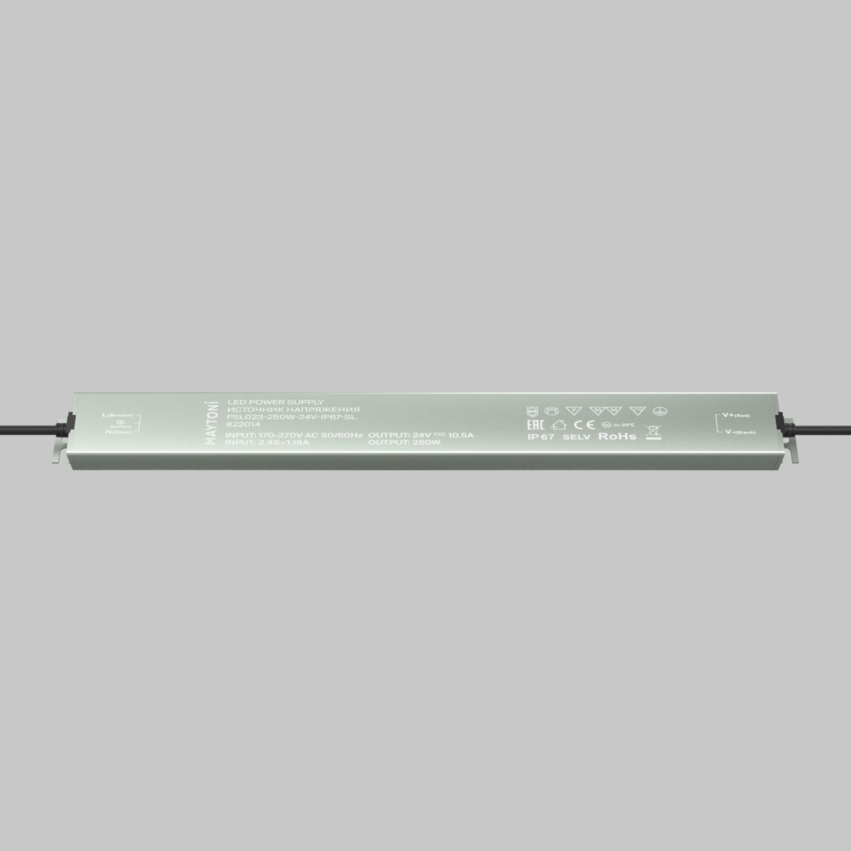 Блок питания Maytoni Led Strip PSL023 24В 250Вт IP 67 822014 822014 - магазин электротехники Electroshop