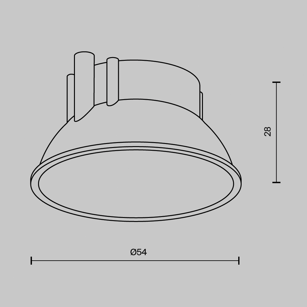 Декоративная рамка отражатель Maytoni Alfa led Ring8-10W-RD-BS Ring8-10W-RD-BS - магазин электротехники Electroshop