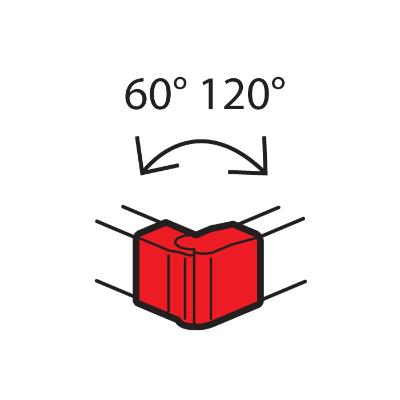 Внешний угол 160x50мм изменяемый 60°-120° 638092 Legrand METRA 638092 - магазин электротехники Electroshop