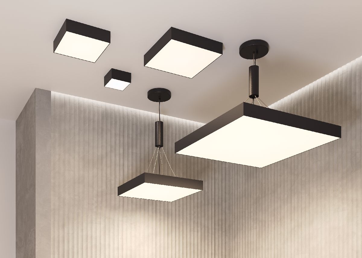 Потолочный светильник Maytoni Zon C032CL-90W4K-SQ-B C032CL-90W4K-SQ-B - магазин электротехники Electroshop