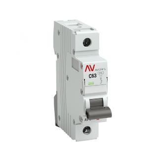 Выключатель автоматический EKF AVERES AV-6 63A (C) 1P однофазный 6kA mcb6-1-63C-av mcb6-1-63C-av - магазин электротехники Electroshop
