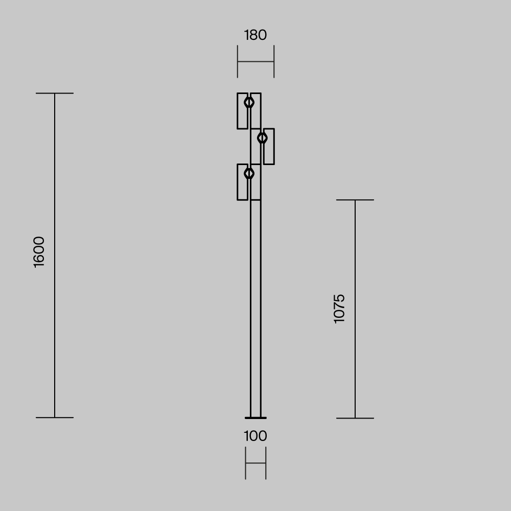 Парковый светильник Maytoni Torq O494FL-L30B3K O494FL-L30B3K - магазин электротехники Electroshop