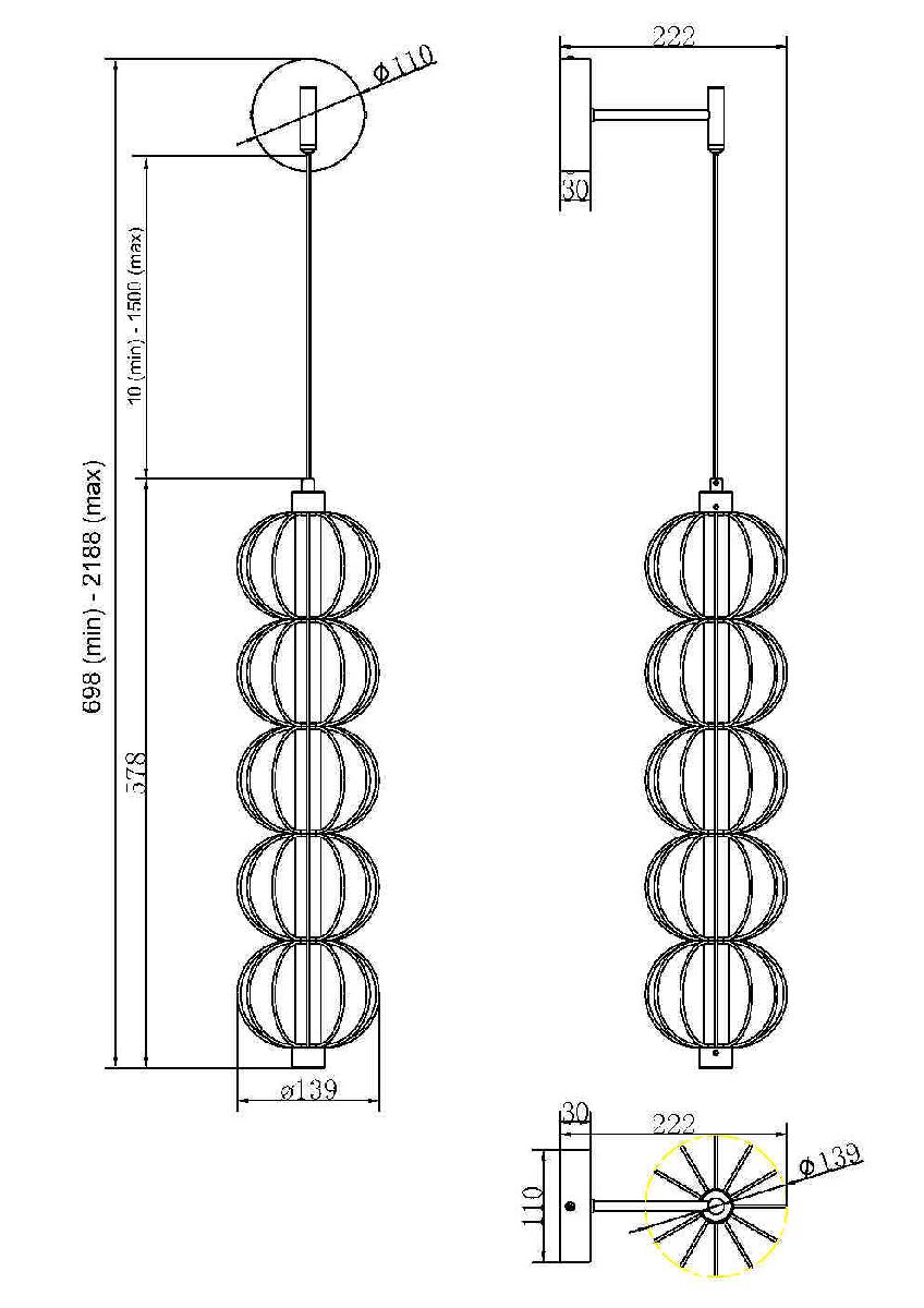 Бра Maytoni Golden Cage MOD216WL-L10G3K MOD216WL-L10G3K - магазин электротехники Electroshop