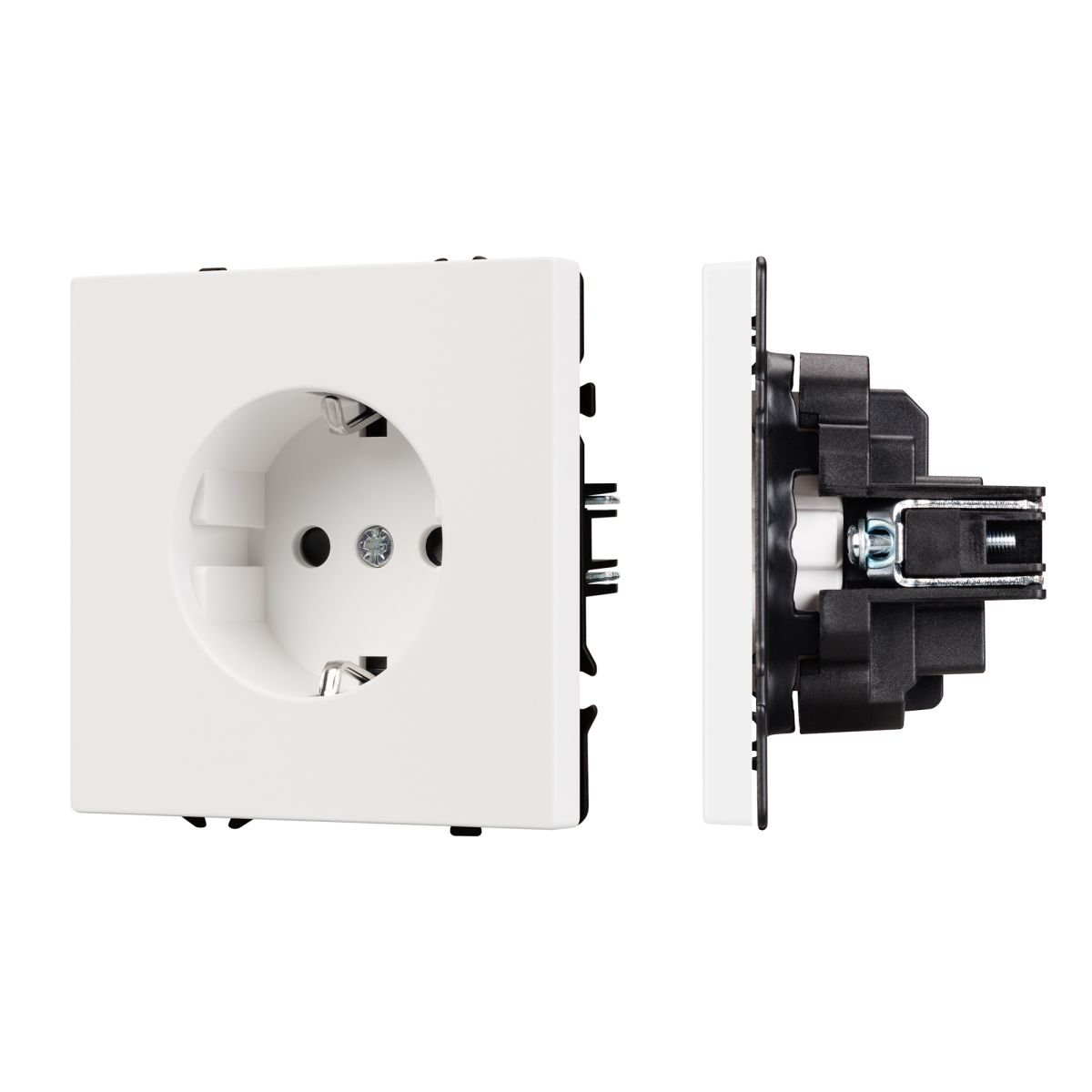 Розетка зк со шторками софт-тач белый кварц Arlight SCT-MEU-SFPL-WH (250V, 16A) 054276(1) 054276(1) - магазин электротехники Electroshop