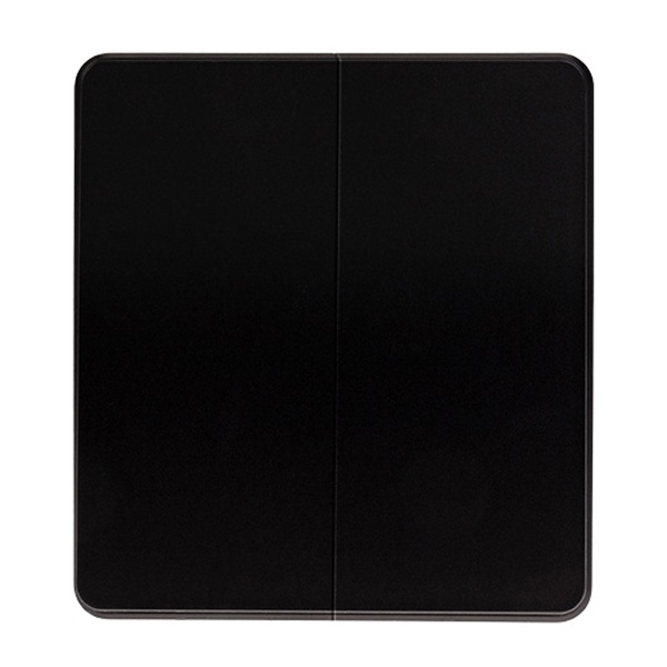 Выключатель двухклавишный Kranz Miele Round 10А с рамкой оникс KR-78-0706-3 KR-78-0706-3 - магазин электротехники Electroshop